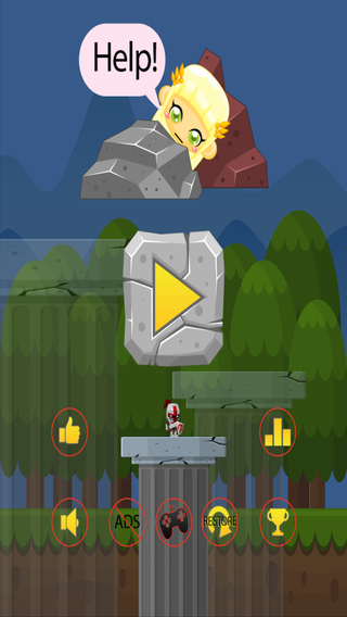 Knight Hero - Extend the stick - Cross the chasm - Save the princess