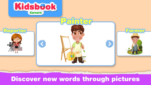 【免費遊戲App】KidsBook: Different Careers - Interactive HD Flash Card Game Design for Kids-APP點子