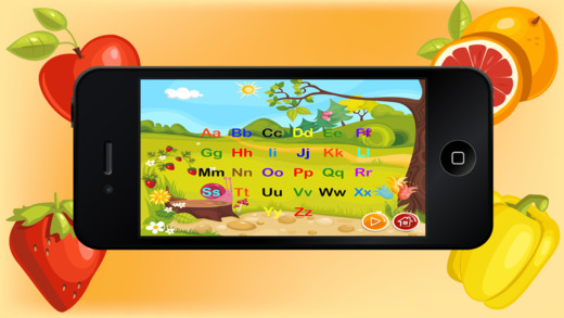 【免費遊戲App】Baby Flash Cards ABC Fruits - Learning game for Kids in Preschool, K12 & Kindergarten-APP點子