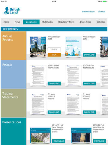 British Land Investor Relations App screenshot 3