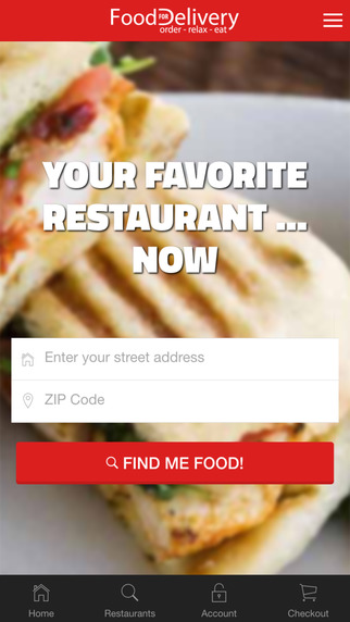Food for Delivery Restaurant Delivery Service