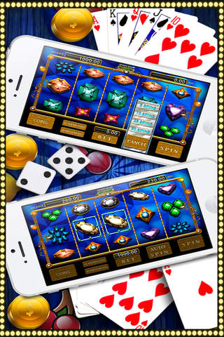 Ace Jewel Slot Machine - Classic Casino Gold Arcade Royale: 777 Hollywood Board Jackpot Lottery Game screenshot 2