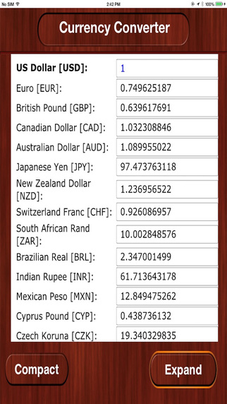 Currency Exchanger for World Currencies HD
