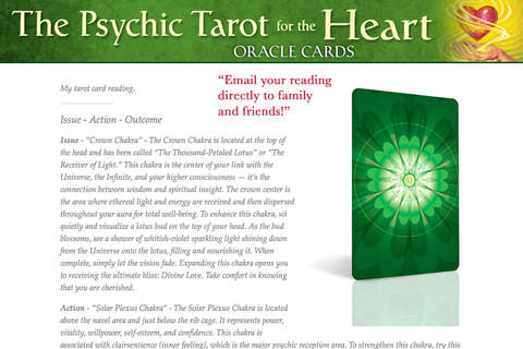 The Psychic Tarot for Heart screenshot 3