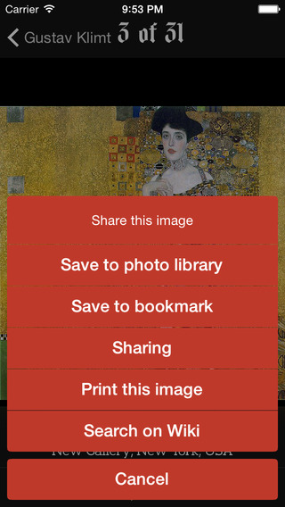 【免費書籍App】Gustav Klimt lifework-APP點子