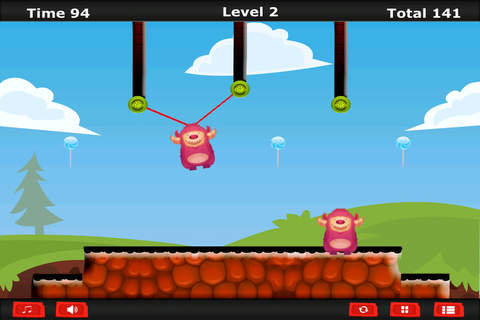 The Cute Monster Puzzle Dash - Rope Cut Strategic Game PRO screenshot 2