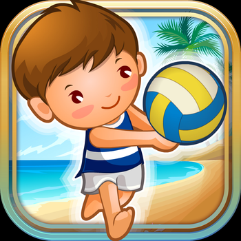 A Volleyball Beach Battle Summer Sport Game LOGO-APP點子