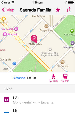 Barcelona Rail Map Lite screenshot 2