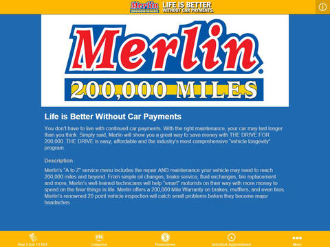 【免費商業App】Merlin 200,000 Mile Shops-APP點子