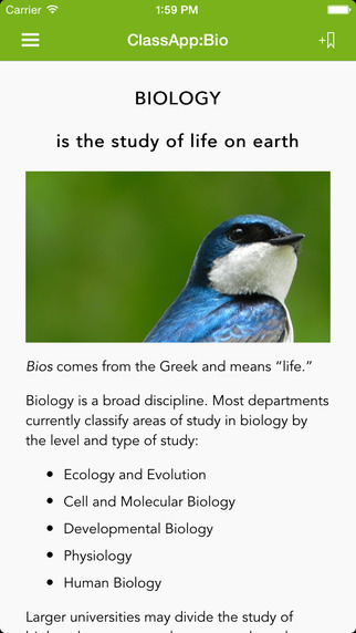 ClassApp: Biology