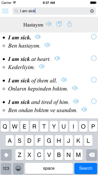 Offline Translator + Turkish English Bilingual Sentences Çevirmen + Türkçe-İngilizce Cümleler
