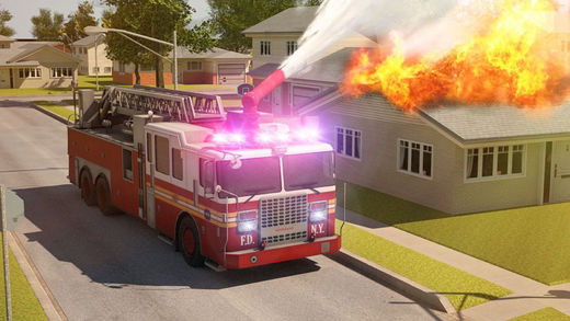 3D Fire Truck Parking - eXtreme Emergency Firetruck Simulation Driving Games