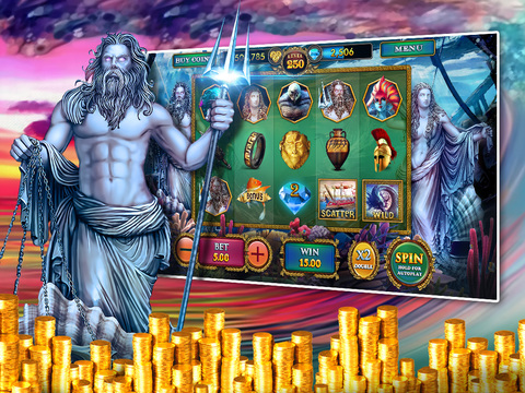 【免費遊戲App】Slots Poseidon's Kingdom Free Casino Pokies-APP點子