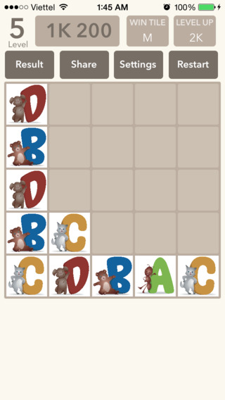Math Game with Animals Alphabet