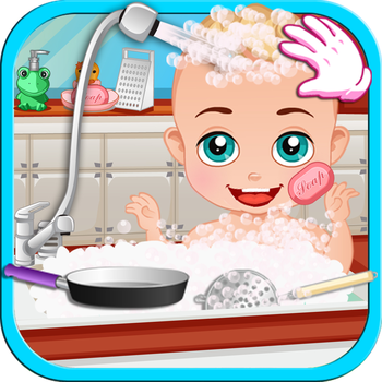 Newborn Baby Boy In The Kitchen LOGO-APP點子