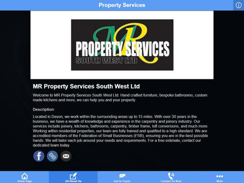 【免費商業App】MR Property Services South West Ltd-APP點子