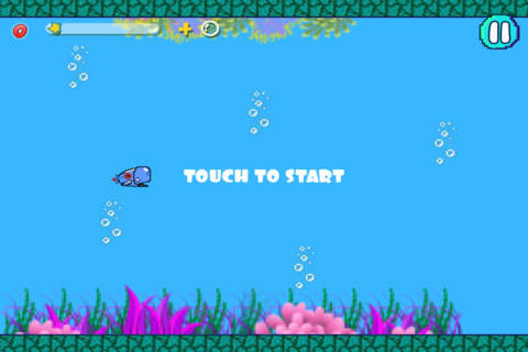 Mega Splashy Pixel Fish Quest - Atlantis Reef Shark Bite Avoider FREE screenshot 2