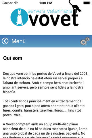 Vovet Serveis Veterinaris screenshot 2