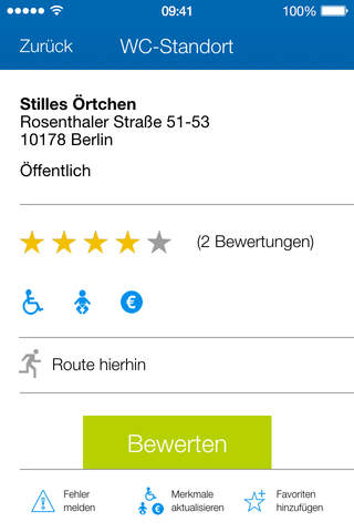WC-Finder Deutschland – der mobile Toilettenscout! screenshot 4