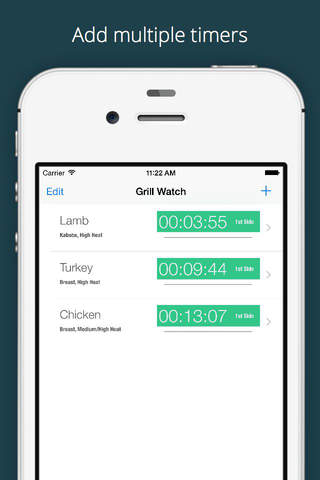 Grill Watch - Timer for your grilling and BBQ needs - for Apple Watch and iPhone screenshot 3
