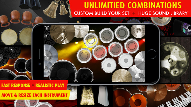 免費下載音樂APP|Drums XD - Studio Quality Percussion Custom Built By You! - iPhone Version app開箱文|APP開箱王