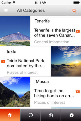 Tenerife app screenshot 4