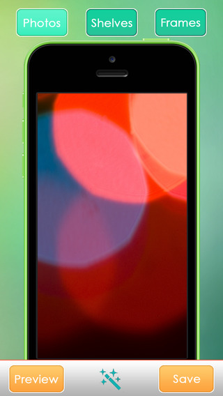 Crazy Bokeh Shapes - Custom Themes Backgrounds and Wallpapers for iPhone iPod touch
