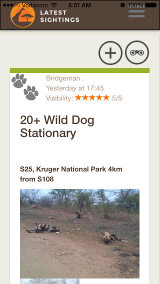 【免費旅遊App】Latest Kruger Sightings-APP點子