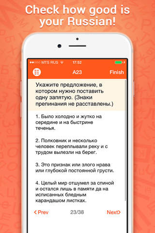Russian Language Day: Test screenshot 4