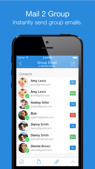 Mail 2 Group – Email To Contacts Fast