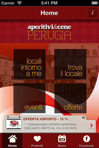 aperitivi & cene Perugia screenshot 2