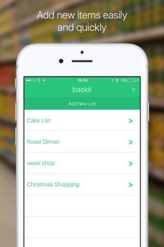 baskit - Share Your Shopping Lists screenshot 3