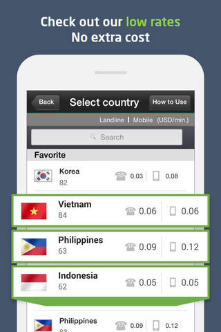 Global Call­ : Landline&Mobile screenshot 2