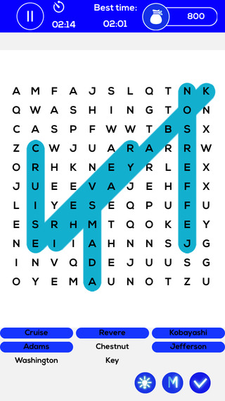 【免費遊戲App】July 4th Word Search-APP點子