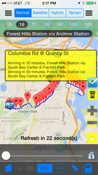 【免費交通運輸App】MBTA Instant Bus Finder + Places Around + Street View + Nearest Coffee Shop + Share Bus Map Pro-APP點子