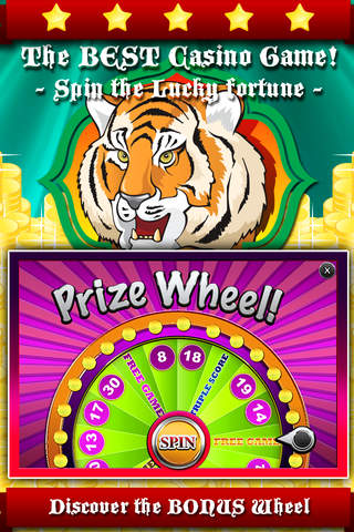 AAA Tiger Rush Slots - Swipe the big wheel of fortune to win the epic price screenshot 3