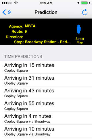 MBTA Instant Bus Finder + Places Around + Street View + Nearest Coffee Shop + Share Bus Map screenshot 4