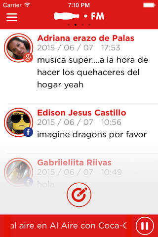 Coca-Cola FM Ecuador screenshot 3