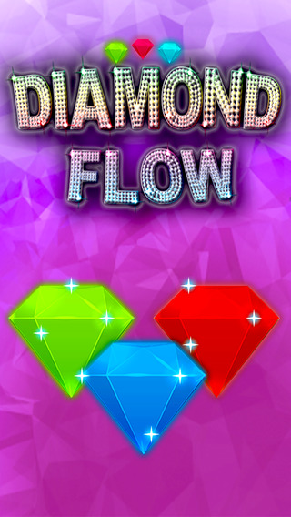 Hot Diamond flow game - Create easy match of addictive diamond jewel puzzles to connect