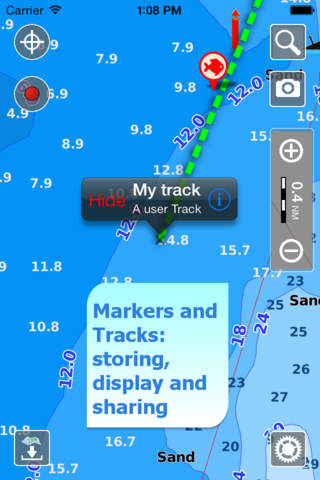 Aqua Map Oregon and Washington - Marine GPS Offline Nautical Charts for Fishing, Boating and Sailing screenshot 2