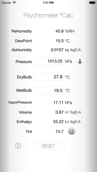 【免費天氣App】Psychrometer ℃alc-APP點子