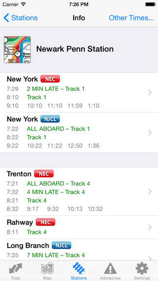 【免費交通運輸App】iTrans NJT: NJ Transit Rail Schedules and Alerts-APP點子