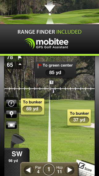 【免費運動App】Mobitee Golf GPS Rangefinder Scorecard-APP點子