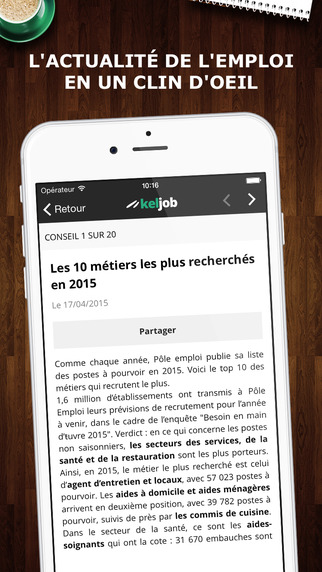 【免費商業App】Keljob : Offres d’emploi en France en CDI, stage et intérim-APP點子