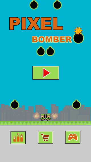 Pixel Bomber avoid bomb - Free 8-bit Retro Pixel action fight game