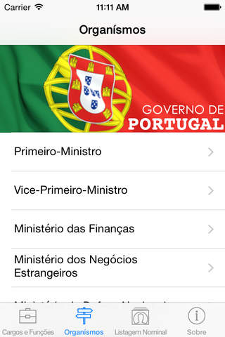 Governo de Portugal screenshot 2