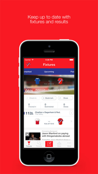 Fan App for Dagenham Redbridge FC
