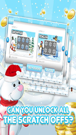 【免費遊戲App】White Christmas Scratchers - Win Big with instant Lottery Scratch-Offs, Snow, Holiday and Christmas Cards FREE-APP點子