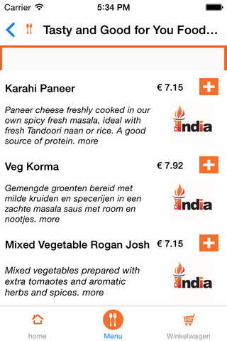 Chef India Nederland screenshot 3