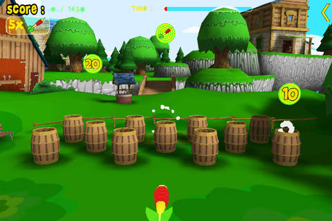 Farm animals and darts for children - free game screenshot 2